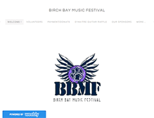 Tablet Screenshot of birchbaymusicfestival.com